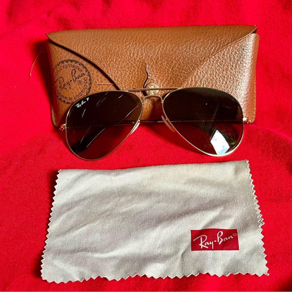 Ray Bans Aviator Large Metal Polarized Sunglasses (RB3025)